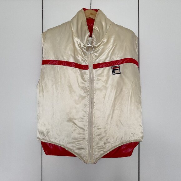 FILA Vintage Puffer Ski Vest - Picture 1 of 6